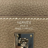 エルメス HERMES バーキン25 内縫い U刻 エトゥープ シルバー金具 トゴ レディース ハンドバッグ