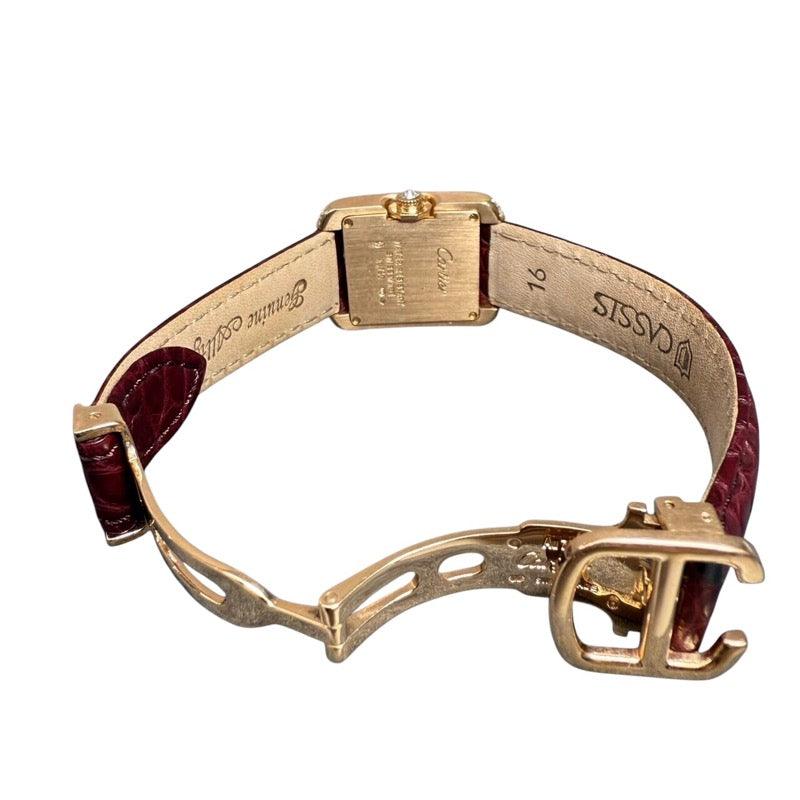 カルティエ Cartier タンク アングレース SM WT100013 K18ピンクゴールド レディース 腕時計 カルティエ Cartier タンク アングレース SM WT100013 K18ピンク