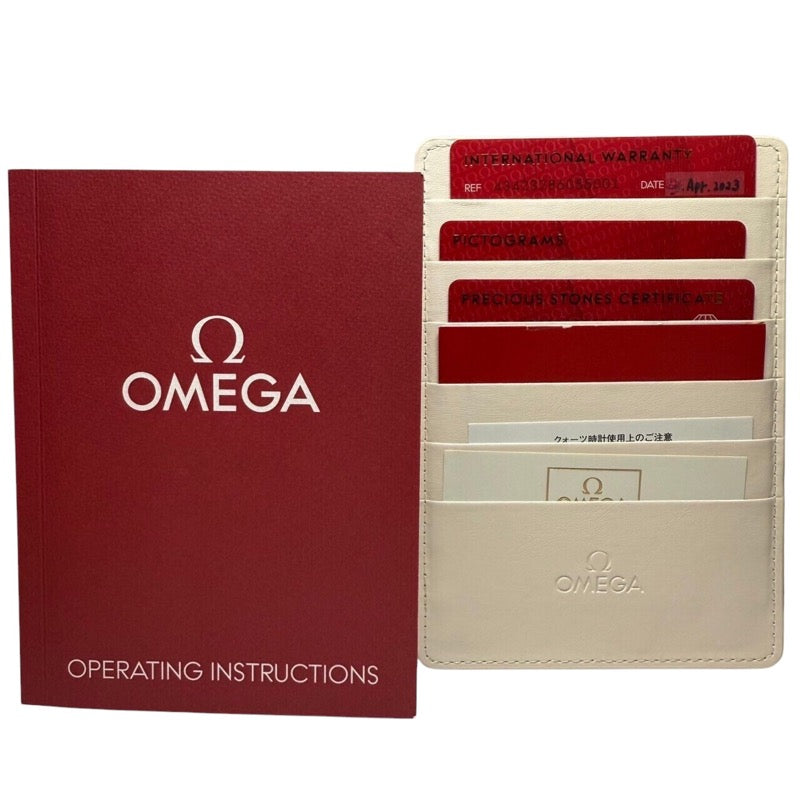オメガ OMEGA デ・ヴィル プレステージ ホワイトシェル 434.23.28.60.55.001 K18イエローゴールド×ステンレススチール レディース 腕時計