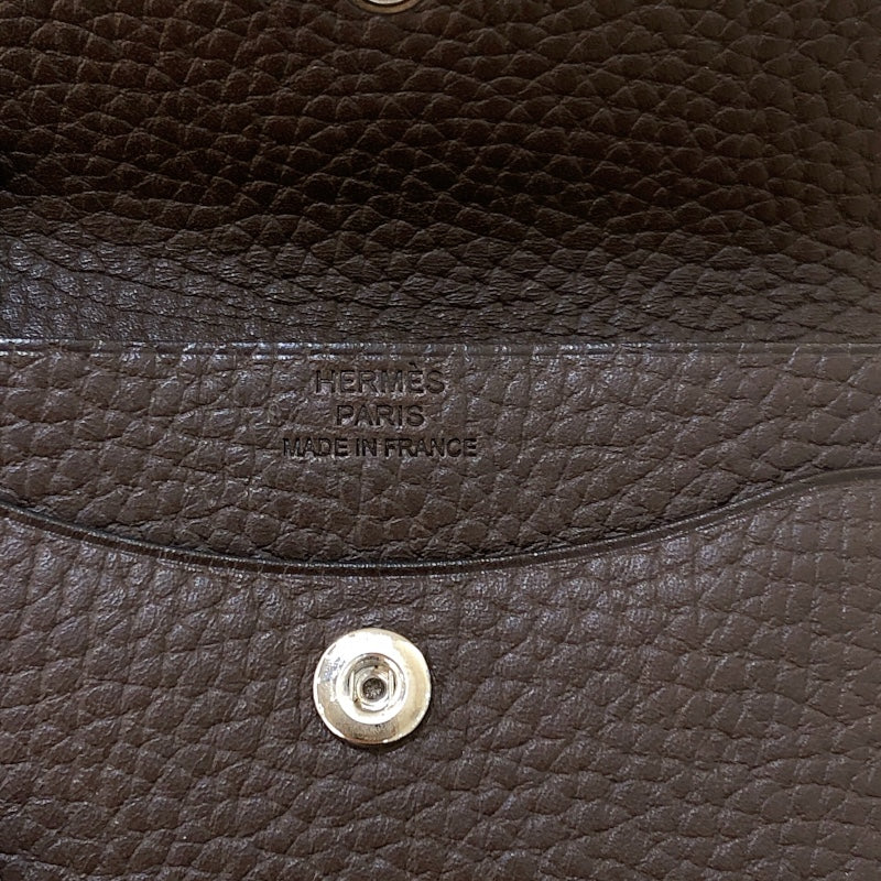 エルメス HERMES イリア B刻 カカオ ヴァッシュギャロップ レディース コインケース