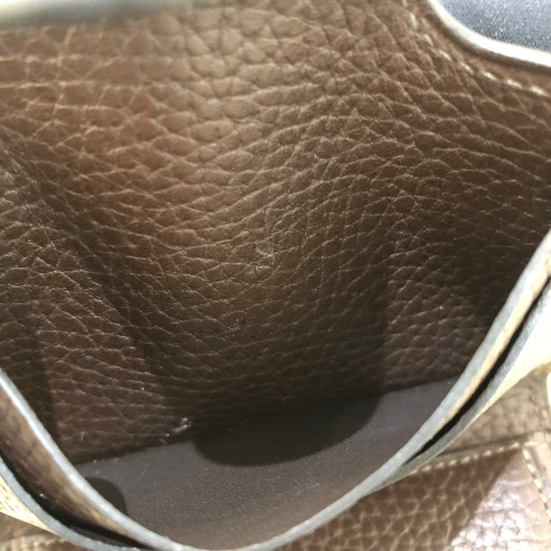 エルメス HERMES イリア B刻 カカオ ヴァッシュギャロップ レディース コインケース