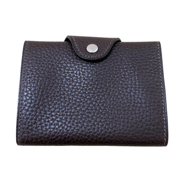 エルメス HERMES イリア B刻 カカオ ヴァッシュギャロップ レディース コインケース