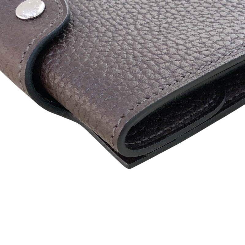 エルメス HERMES イリア B刻 カカオ ヴァッシュギャロップ レディース コインケース