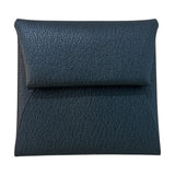 エルメス HERMES バスティア　ヴェルソ W刻 ブラック/モーヴペール シェーブル レディース コインケース