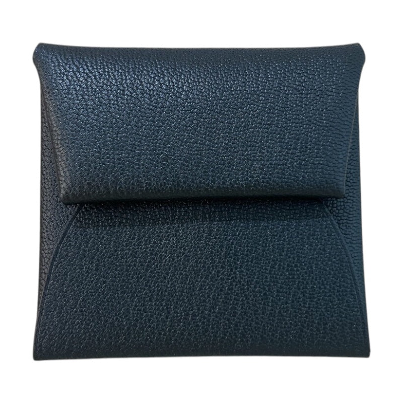 エルメス HERMES バスティア　ヴェルソ W刻 ブラック/モーヴペール シェーブル レディース コインケース