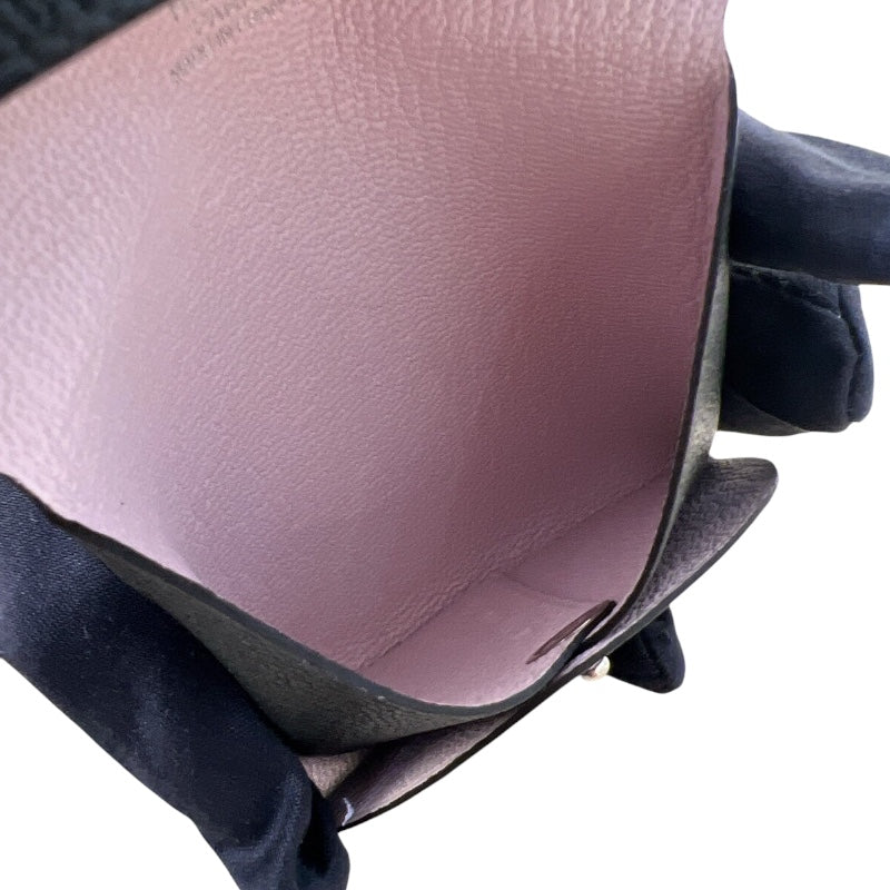 エルメス HERMES バスティア ヴェルソ W刻 ブラック/モーヴペール