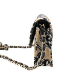 シャネル CHANEL ミニマトラッセチェーンショルダーバッグ ベージュ/ゴールド金具 キャンバス キャンバス レディース ショルダーバッグ