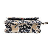 シャネル CHANEL ミニマトラッセチェーンショルダーバッグ ベージュ/ゴールド金具 キャンバス キャンバス レディース ショルダーバッグ