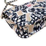 シャネル CHANEL ミニマトラッセチェーンショルダーバッグ ベージュ/ゴールド金具 キャンバス キャンバス レディース ショルダーバッグ