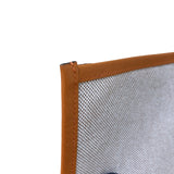 エルメス HERMES プティアッシュポーチ オレンジ トワル/エバーカラー レディース ポーチ