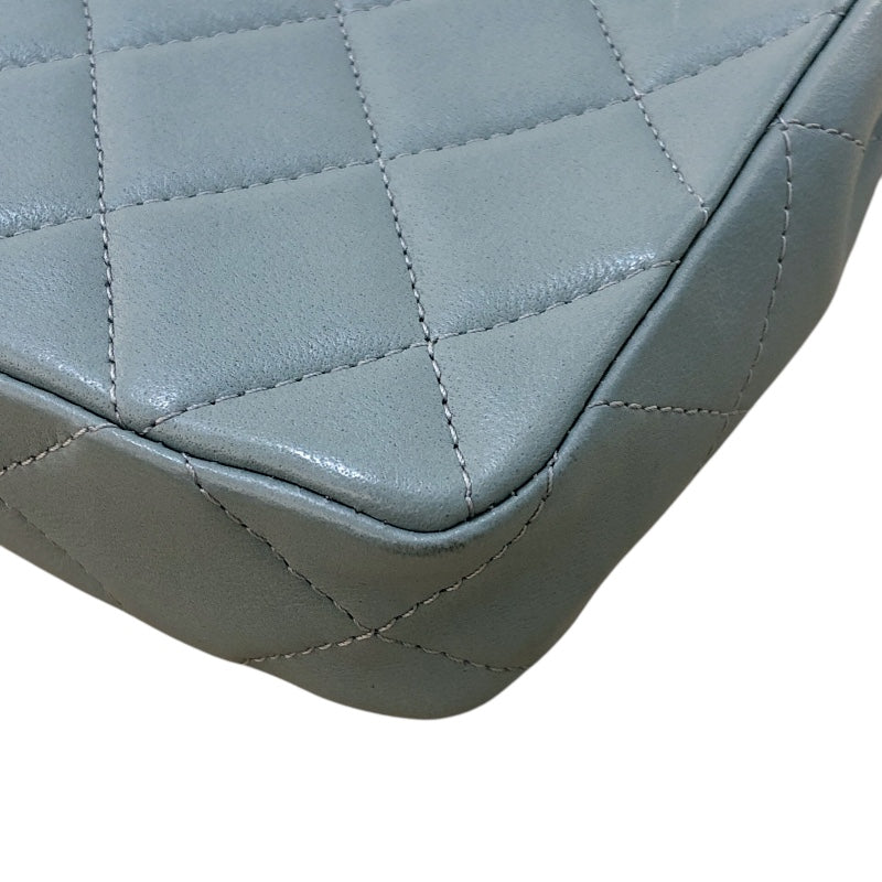 シャネル CHANEL マトラッセ チェーンショルダー AS3176 ライトブルー シルバー金具 ラムスキン レディース ショルダーバッグ
