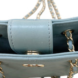 シャネル CHANEL マトラッセ チェーンショルダー AS3176 ライトブルー シルバー金具 ラムスキン レディース ショルダーバッグ