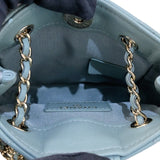 シャネル CHANEL マトラッセ チェーンショルダー AS3176 ライトブルー シルバー金具 ラムスキン レディース ショルダーバッグ