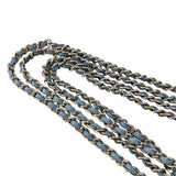 シャネル CHANEL マトラッセ チェーンショルダー AS3176 ライトブルー シルバー金具 ラムスキン レディース ショルダーバッグ