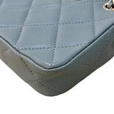 シャネル CHANEL マトラッセ チェーンショルダー AS3176 ライトブルー シルバー金具 ラムスキン レディース ショルダーバッグ