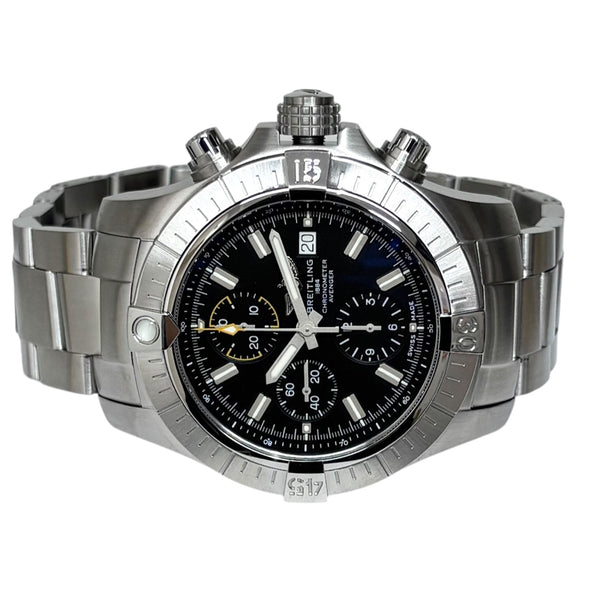 ブライトリング BREITLING アベンジャークロノグラフ45 A13317(A13317101B1A1) ブラック SS メンズ 腕時計