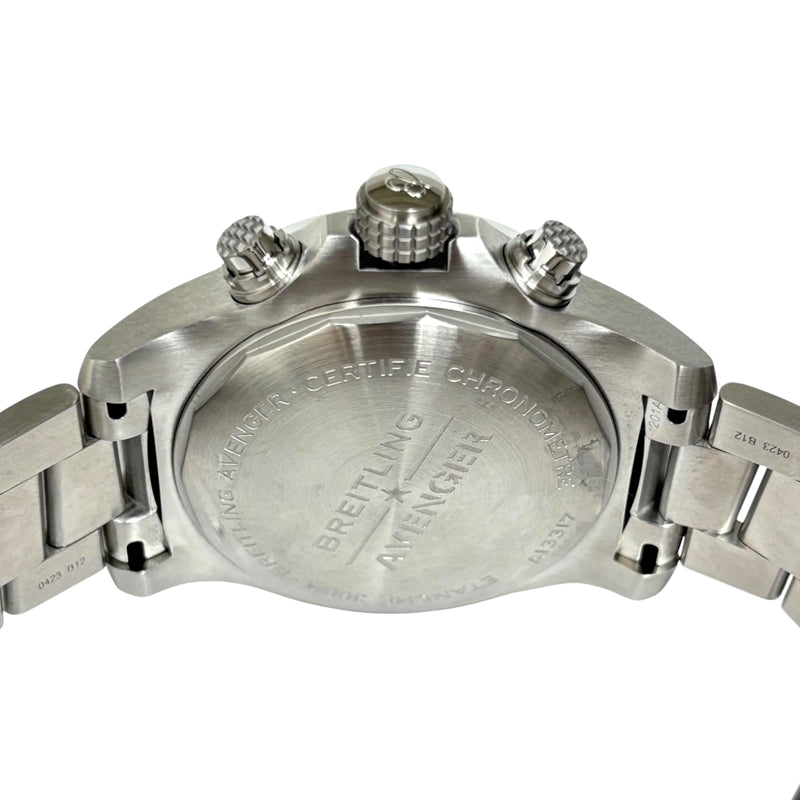 ブライトリング BREITLING アベンジャークロノグラフ45 A13317(A13317101B1A1) ブラック SS メンズ 腕時計