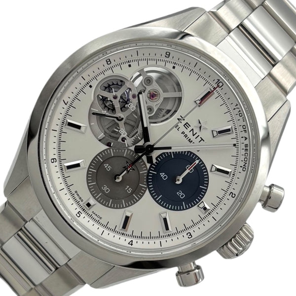 ゼニス ZENITH クロノマスターオープン 03.3300.3604/69.M3300 ホワイト SS メンズ 腕時計
