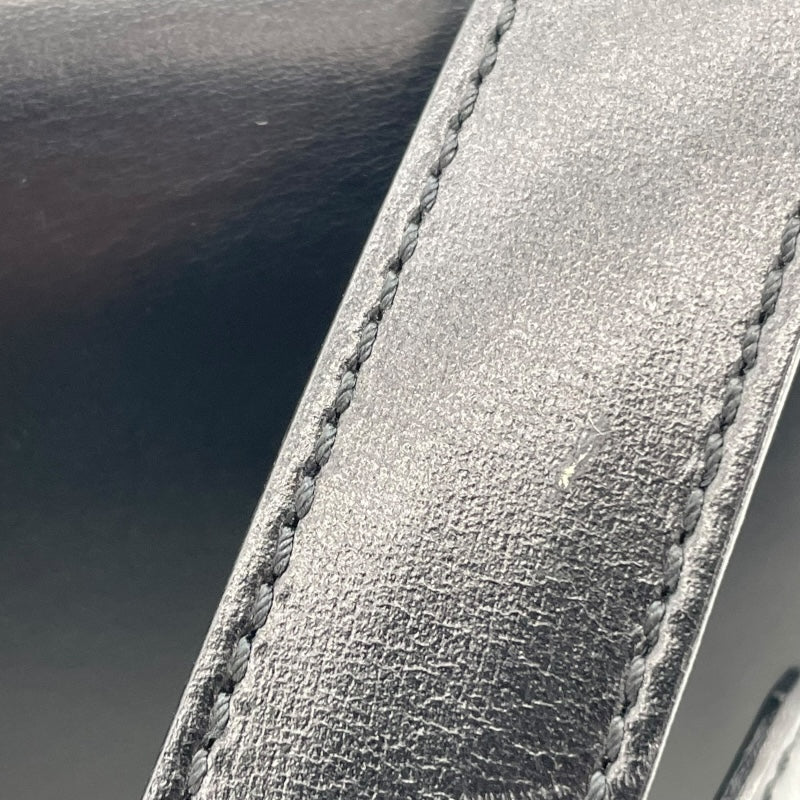 セリーヌ CELINE サークルロゴショルダー ブラック レザー レディース ショルダーバッグ