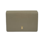 バーバリープローサム BURBERRY PRORSUM コンパクトウォレット ベージュ レザー レディース 三つ折り財布