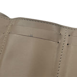 バーバリープローサム BURBERRY PRORSUM コンパクトウォレット ベージュ レザー レディース 三つ折り財布