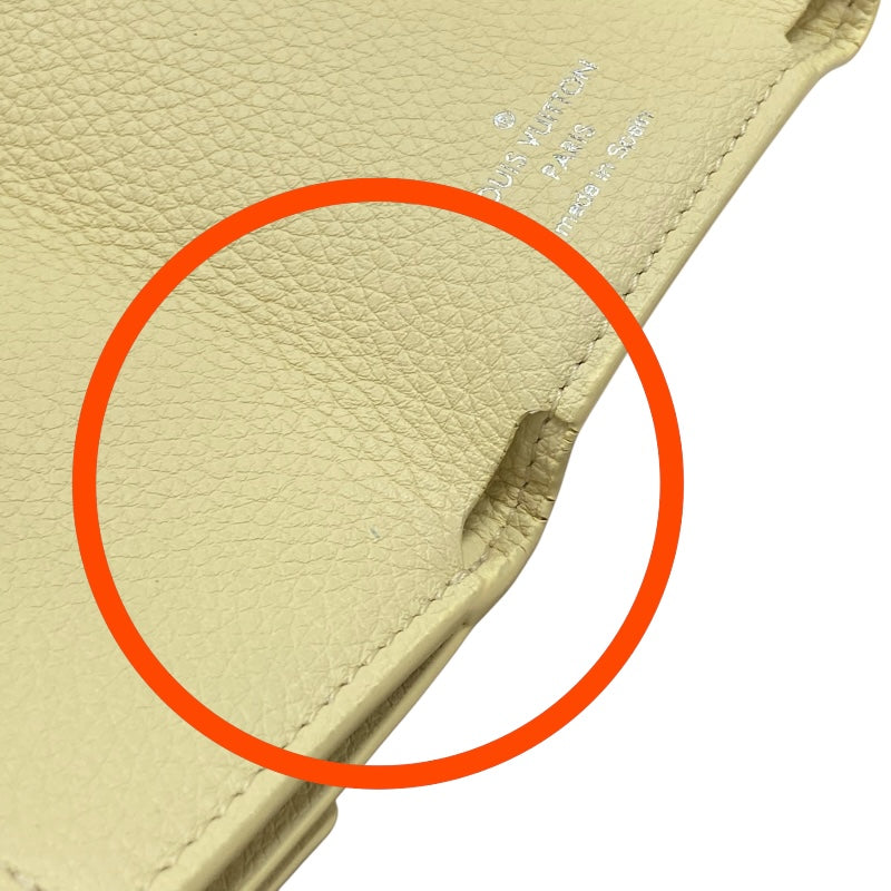 ルイ・ヴィトン LOUIS VUITTON ポルトフォイユ・ロックミニ M68483 バナナ トリヨンクレマンス レディース 三つ折り財布