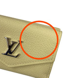 ルイ・ヴィトン LOUIS VUITTON ポルトフォイユ・ロックミニ M68483 バナナ トリヨンクレマンス レディース 三つ折り財布