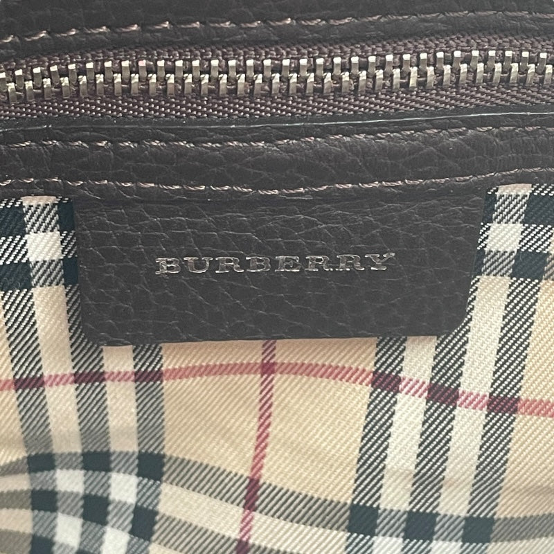 バーバリーロンドン  BURBERRY LONDON レザーショルダーバッグ ブラウン レザー レディース ショルダーバッグ