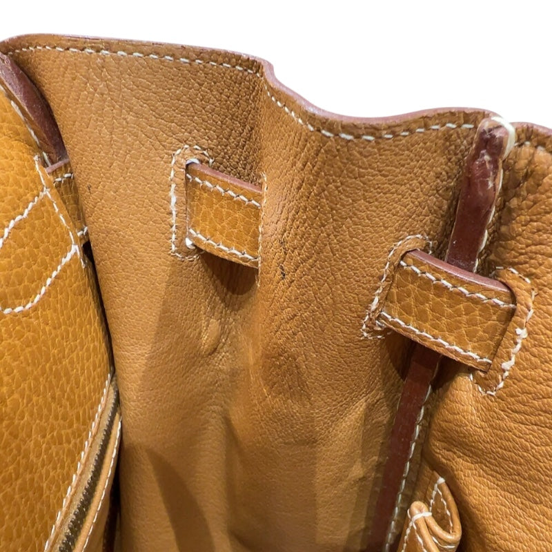 エルメス HERMES ケリー35 　外縫い 〇Y刻印　(1995年製) ナチュラルサブレ　ゴールド金具 アルデンヌ レディース ハンドバッグ