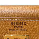 エルメス HERMES ケリー35 　外縫い 〇Y刻印　(1995年製) ナチュラルサブレ　ゴールド金具 アルデンヌ レディース ハンドバッグ