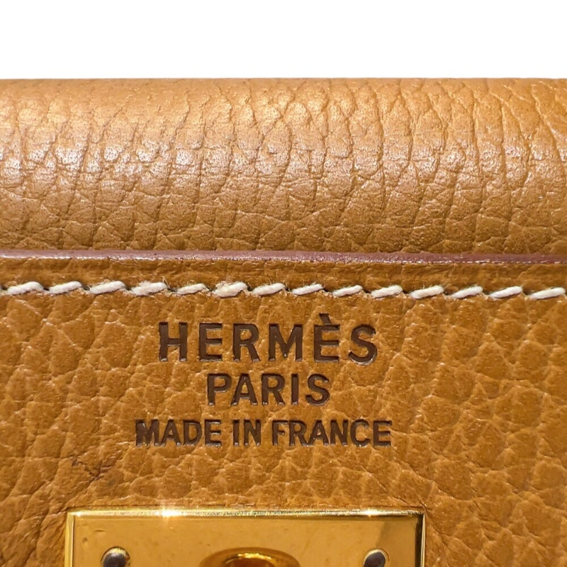 エルメス HERMES ケリー35 　外縫い 〇Y刻印　(1995年製) ナチュラルサブレ　ゴールド金具 アルデンヌ レディース ハンドバッグ