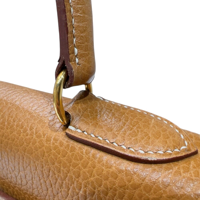 エルメス HERMES ケリー35 　外縫い 〇Y刻印　(1995年製) ナチュラルサブレ　ゴールド金具 アルデンヌ レディース ハンドバッグ