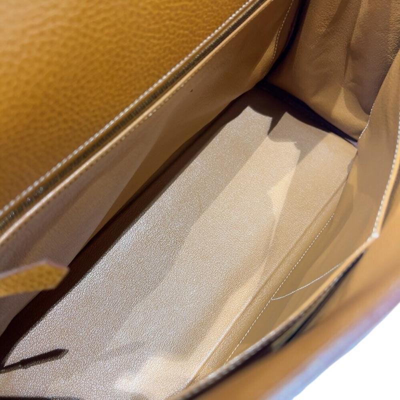 エルメス HERMES ケリー35 　外縫い 〇Y刻印　(1995年製) ナチュラルサブレ　ゴールド金具 アルデンヌ レディース ハンドバッグ