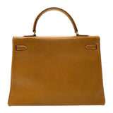 エルメス HERMES ケリー35 　外縫い 〇Y刻印　(1995年製) ナチュラルサブレ　ゴールド金具 アルデンヌ レディース ハンドバッグ