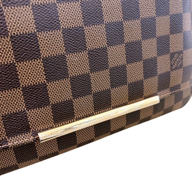 ルイ・ヴィトン LOUIS VUITTON ホクストンGM N41253 ブラウン ダミエ レディース ショルダーバッグ