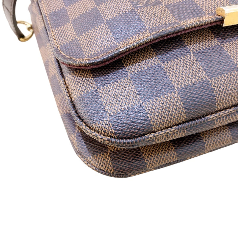 ルイ・ヴィトン LOUIS VUITTON ホクストンGM N41253 ブラウン ダミエ レディース ショルダーバッグ