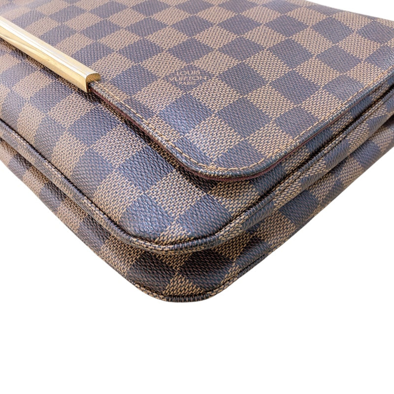 ルイ・ヴィトン LOUIS VUITTON ホクストンGM N41253 ブラウン ダミエ レディース ショルダーバッグ