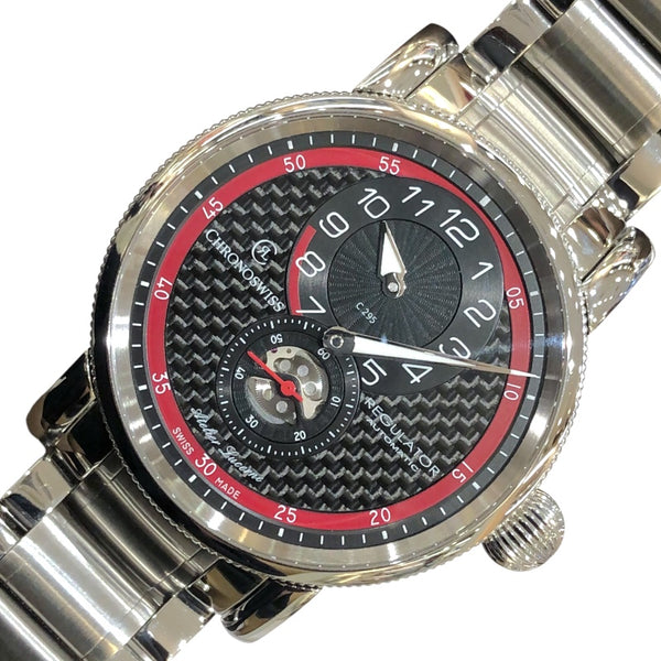 素敵でユニークな クロノスイス CHRONOSWISS レギュレータークラシックカーボン クロノスイス