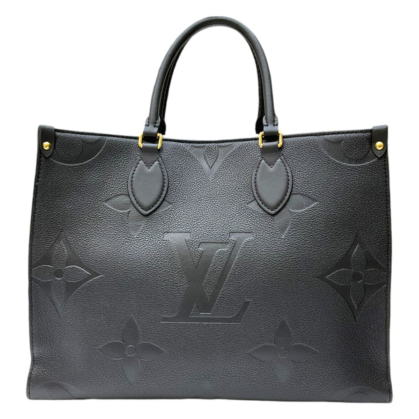 ルイ・ヴィトン LOUIS VUITTON オンザゴーMM M45595 ノワール モノグラム・アンプラントレザー ユニセックス トートバッグ