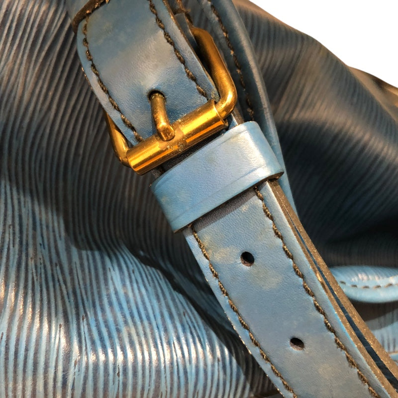 ルイ・ヴィトン LOUIS VUITTON プチ・ノエ M44105 ブルー エピレザー ショルダーバッグ