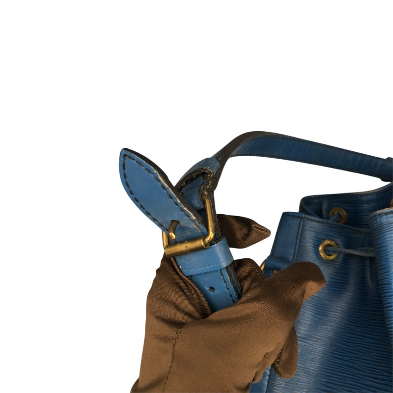 ルイ・ヴィトン LOUIS VUITTON プチ・ノエ M44105 ブルー エピレザー ショルダーバッグ