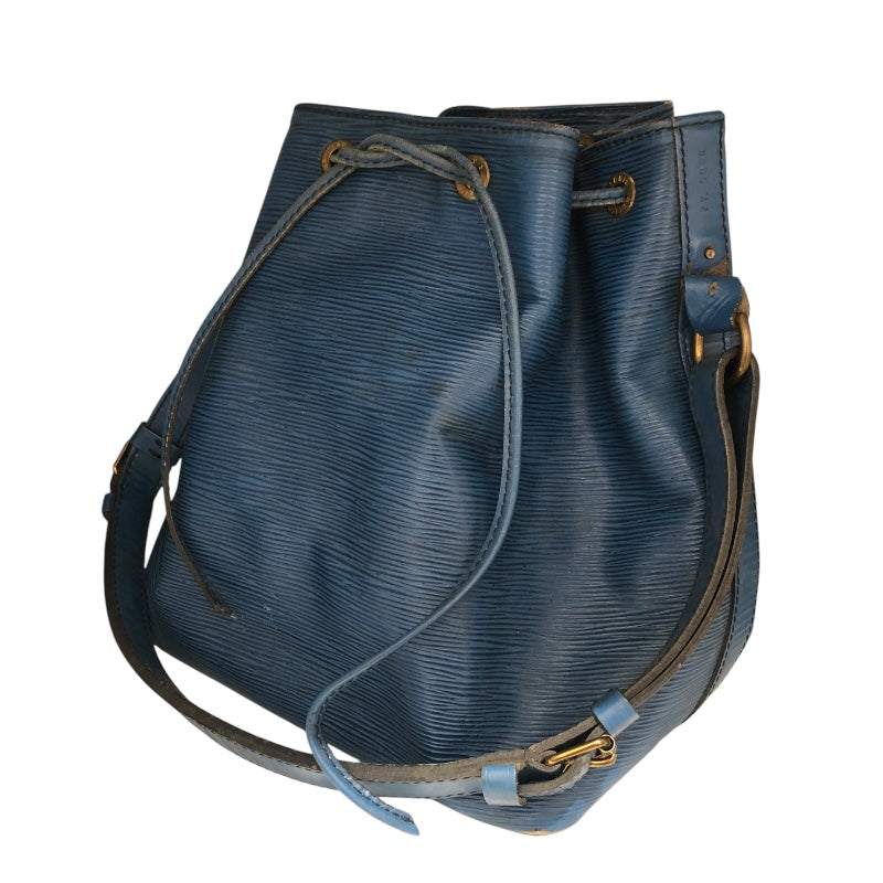 ルイ・ヴィトン LOUIS VUITTON プチ・ノエ M44105 ブルー エピレザー ショルダーバッグ
