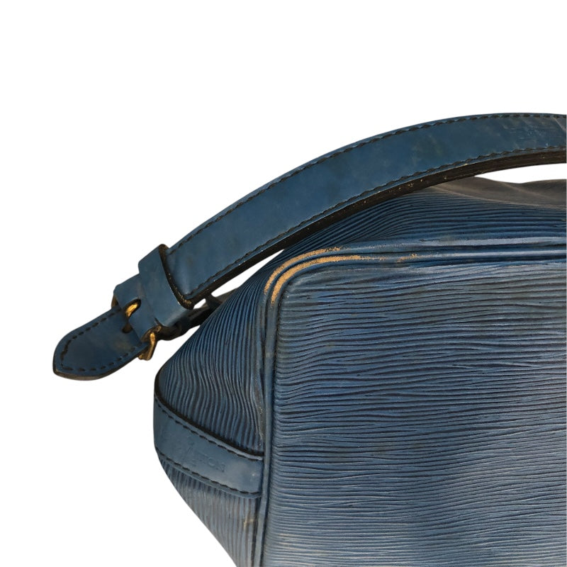 ルイ・ヴィトン LOUIS VUITTON プチ・ノエ M44105 ブルー エピレザー ショルダーバッグ