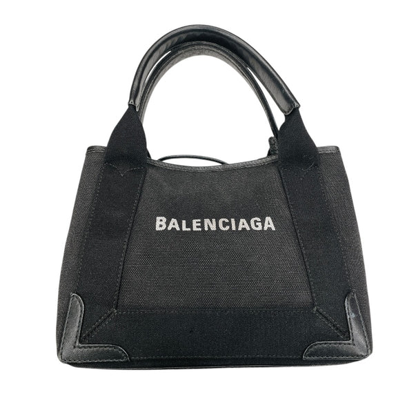 バレンシアガ BALENCIAGA ネイビーカバスXS 390346 レザー ユニセックス ハンドバッグ