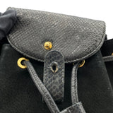 グッチ GUCCI バンブーリュックサック ブラック リザード/スウェード レディース リュック・デイパック