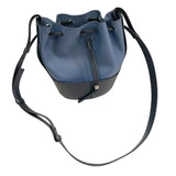 ロエベ LOEWE バルーンバッグ ネイビー レザー レディース ショルダーバッグ