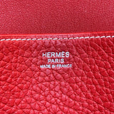 エルメス HERMES アルザン31 A刻 ルージュカザック　シルバー金具 トリヨン レディース ハンドバッグ