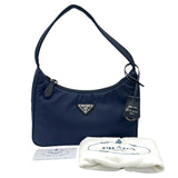 プラダ PRADA Re-Edition 2000 ミニバッグ 1NE515 ネイビー シルバー金具 ナイロン レディース ハンドバッグ