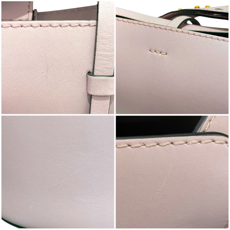バーバリーロンドン  BURBERRY LONDON バケットショルダーバッグ ピンク レザー レディース ショルダーバッグ