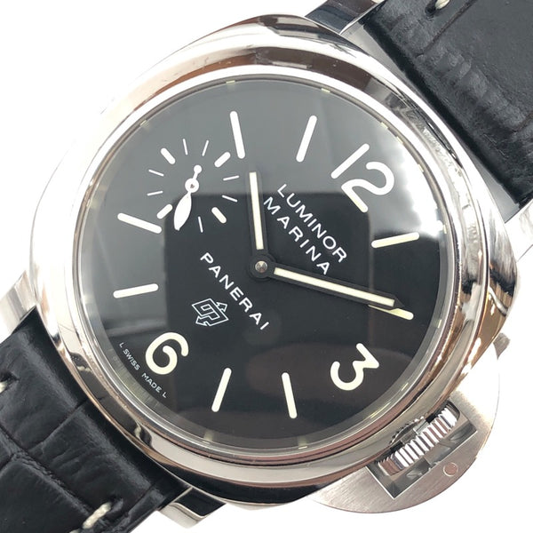 パネライ PANERAI ルミノール マリーナ ロゴ アッチャイオ PAM00632 ブラック SS メンズ 腕時計